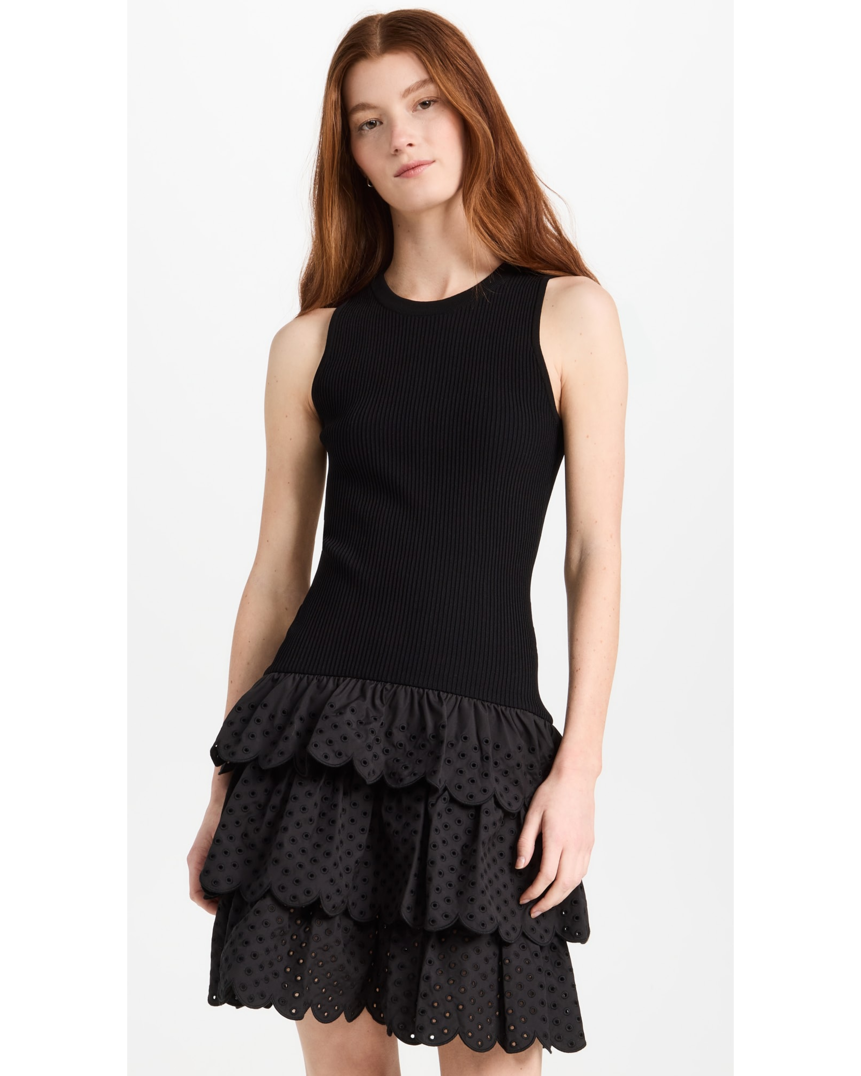 Sleeveless Ruffled-skirt Dress - Endless - UAE Rental and Resale for Women's Fashion