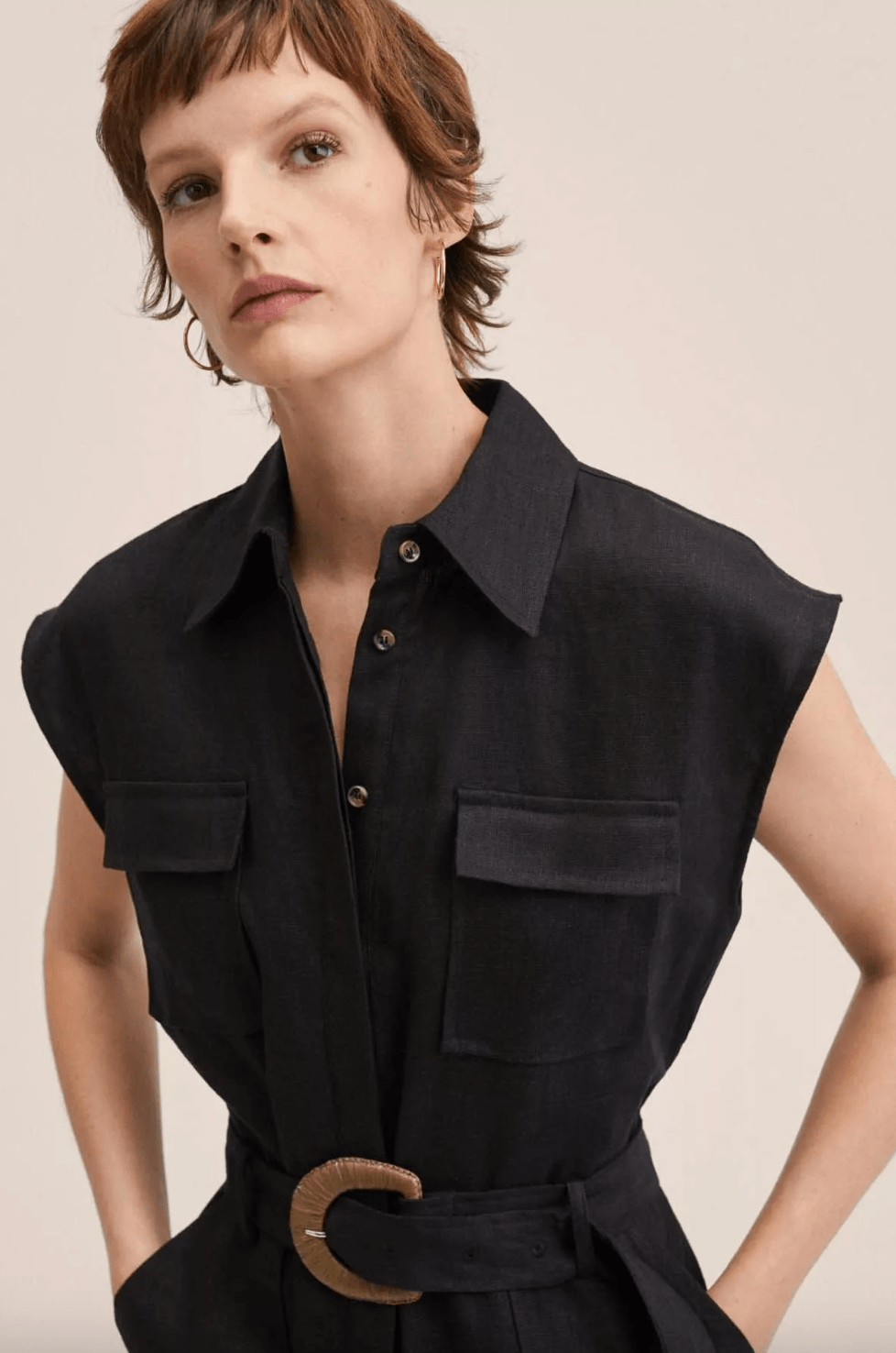 Sleeveless Utility Jumpsuit - Endless - UAE Rental and Resale for Women's Fashion