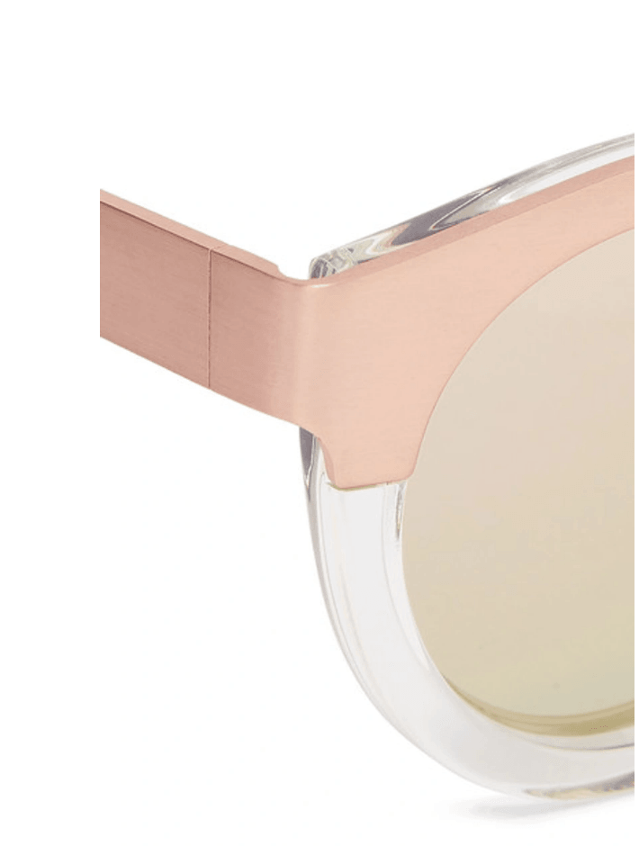 Soelae Round-frame Rose Gold-tone And Acetate Sunglasses In Pink - Endless - UAE Rental and Resale for Women's Fashion