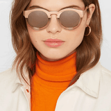 Soelae Round-frame Rose Gold-tone And Acetate Sunglasses In Pink - Endless - UAE Rental and Resale for Women's Fashion