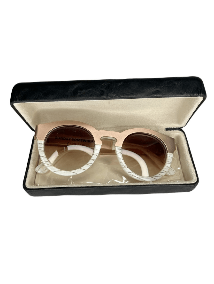 Soelae Round-frame Rose Gold-tone And Acetate Sunglasses In Pink - Endless - UAE Rental and Resale for Women's Fashion