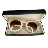 Soelae Round-frame Rose Gold-tone And Acetate Sunglasses In Pink - Endless - UAE Rental and Resale for Women's Fashion