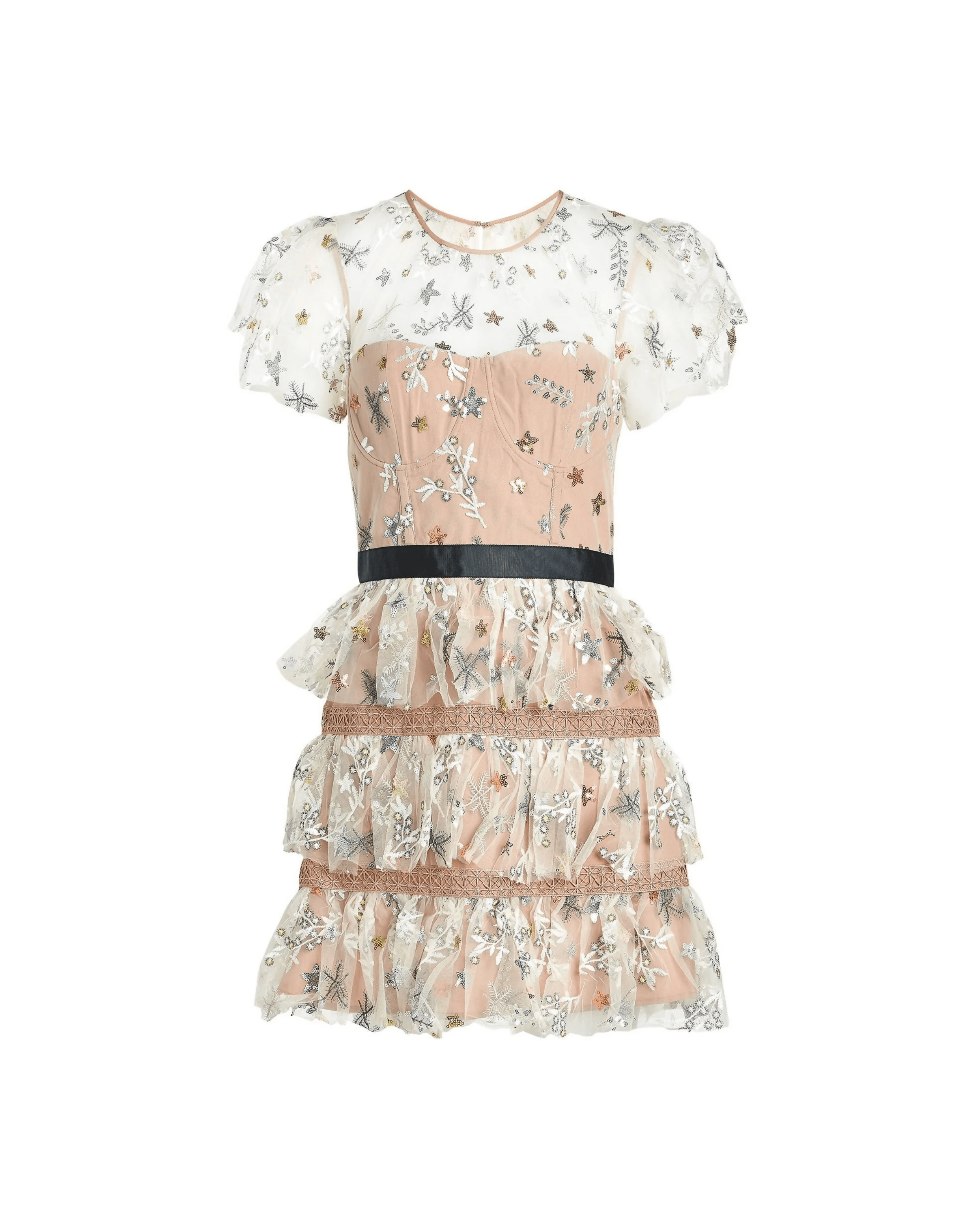 Star Mesh Corset Dress - Endless - UAE Rental and Resale for Women's Fashion