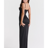 Stefania Black Corset Maxi Dress - Endless - UAE Rental and Resale for Women's Fashion