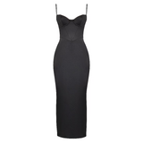 Stefania Black Corset Maxi Dress - Endless - UAE Rental and Resale for Women's Fashion