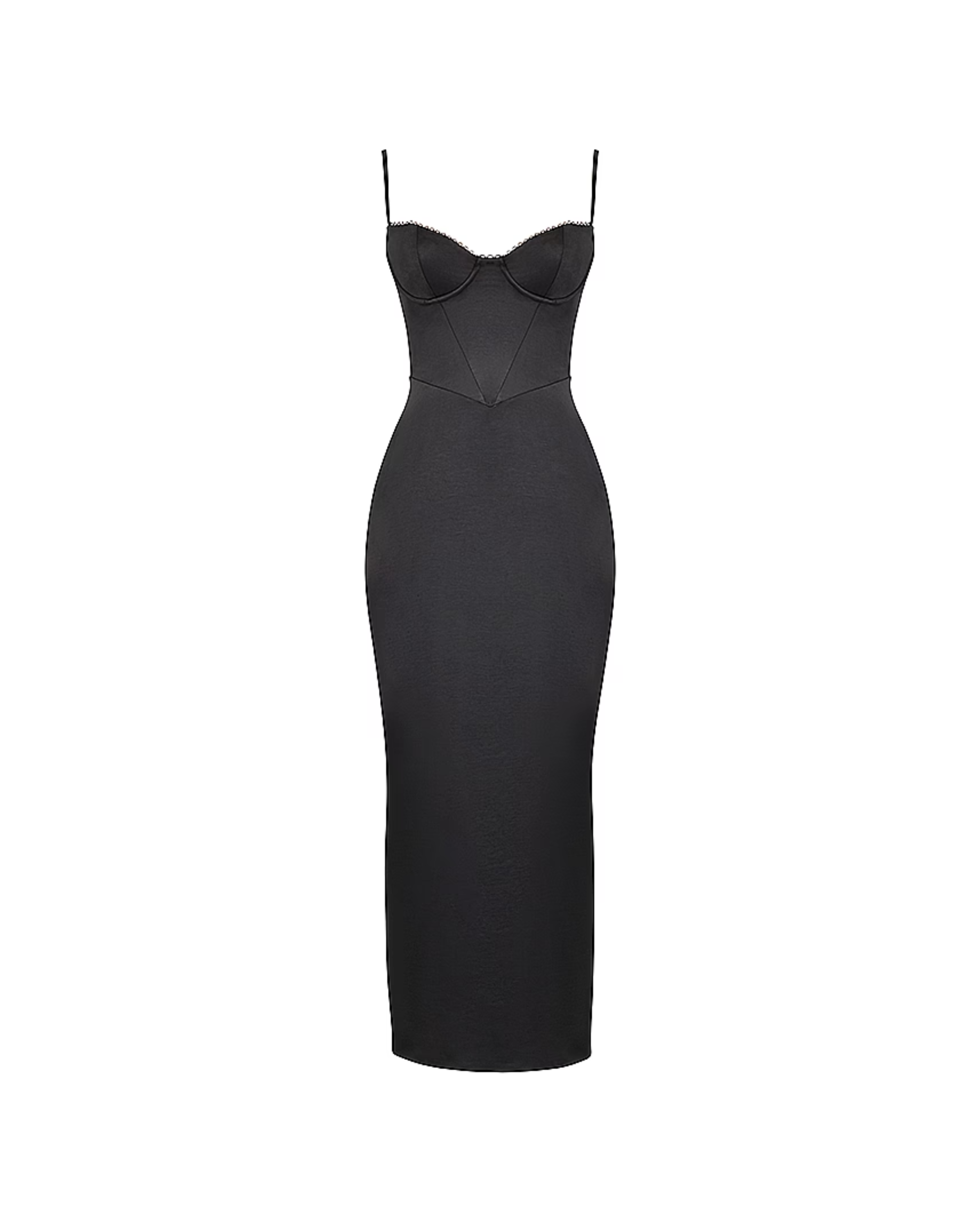 Stefania Black Corset Maxi Dress - Endless - UAE Rental and Resale for Women's Fashion