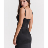 Stefania Black Corset Maxi Dress - Endless - UAE Rental and Resale for Women's Fashion