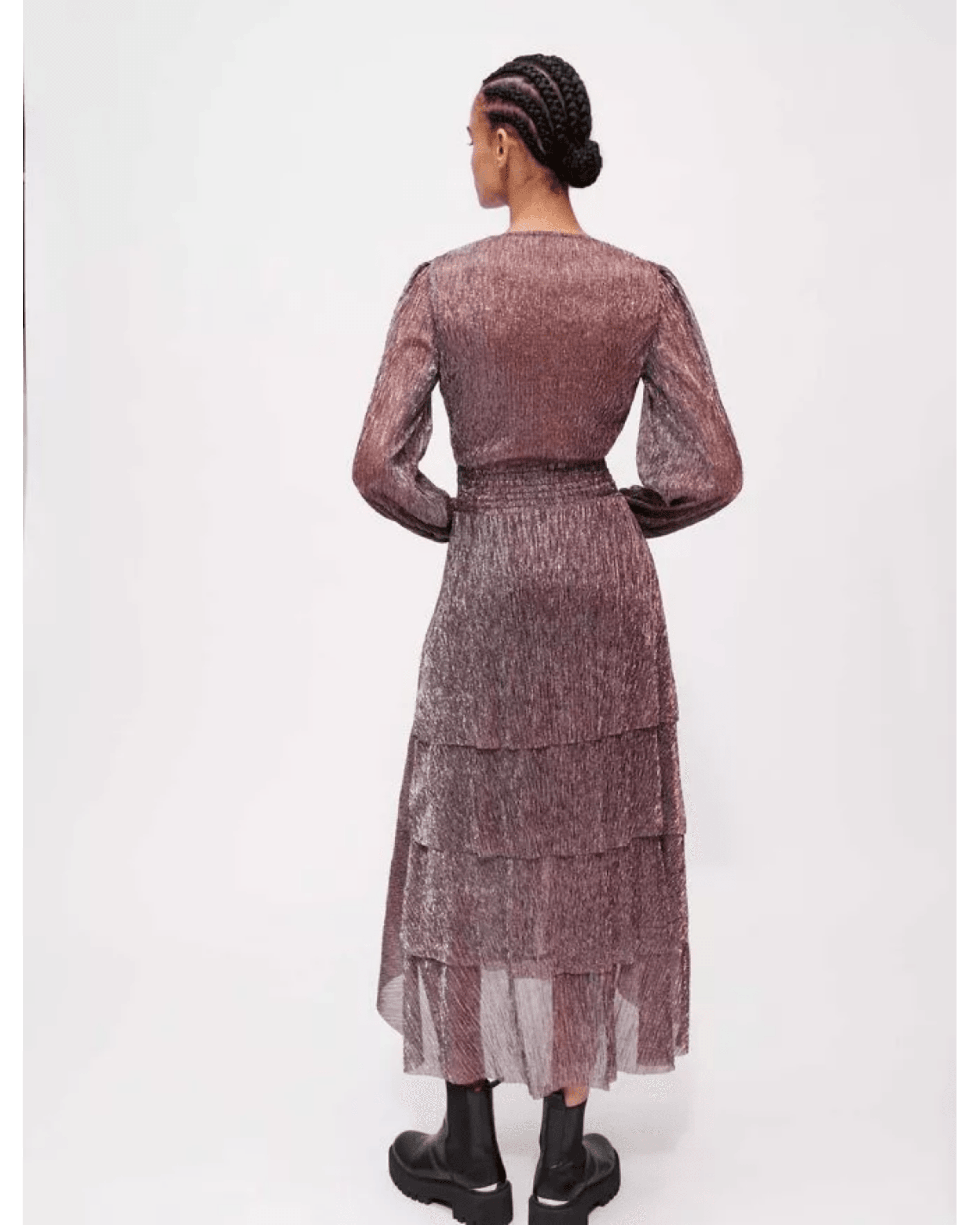 Stretch Lurex Fabric Dressv - Endless - UAE Rental and Resale for Women's Fashion