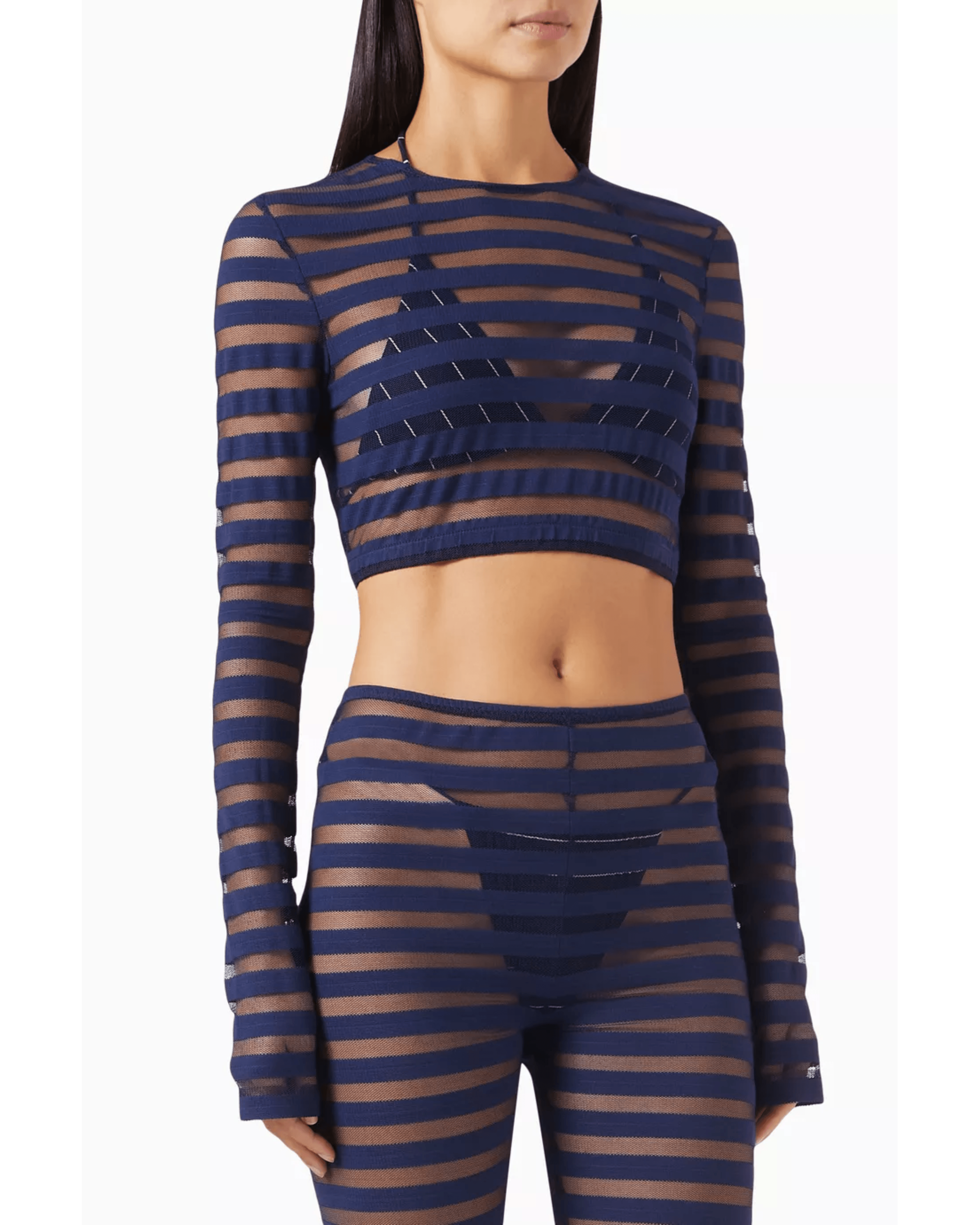 Stripe Crop Top - Endless - UAE Rental and Resale for Women's Fashion