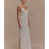 Suki Knit Maxi Dress With Flowers - Endless - UAE Rental and Resale for Women's Fashion