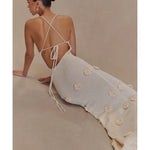 Suki Knit Maxi Dress With Flowers - Endless - UAE Rental and Resale for Women's Fashion