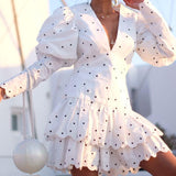 Sunny Embroidered Puff-sleeve Dress In White - Endless - UAE Rental and Resale for Women's Fashion