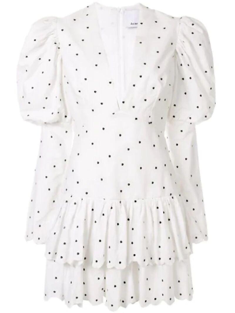 Sunny Embroidered Puff-sleeve Dress In White - Endless - UAE Rental and Resale for Women's Fashion