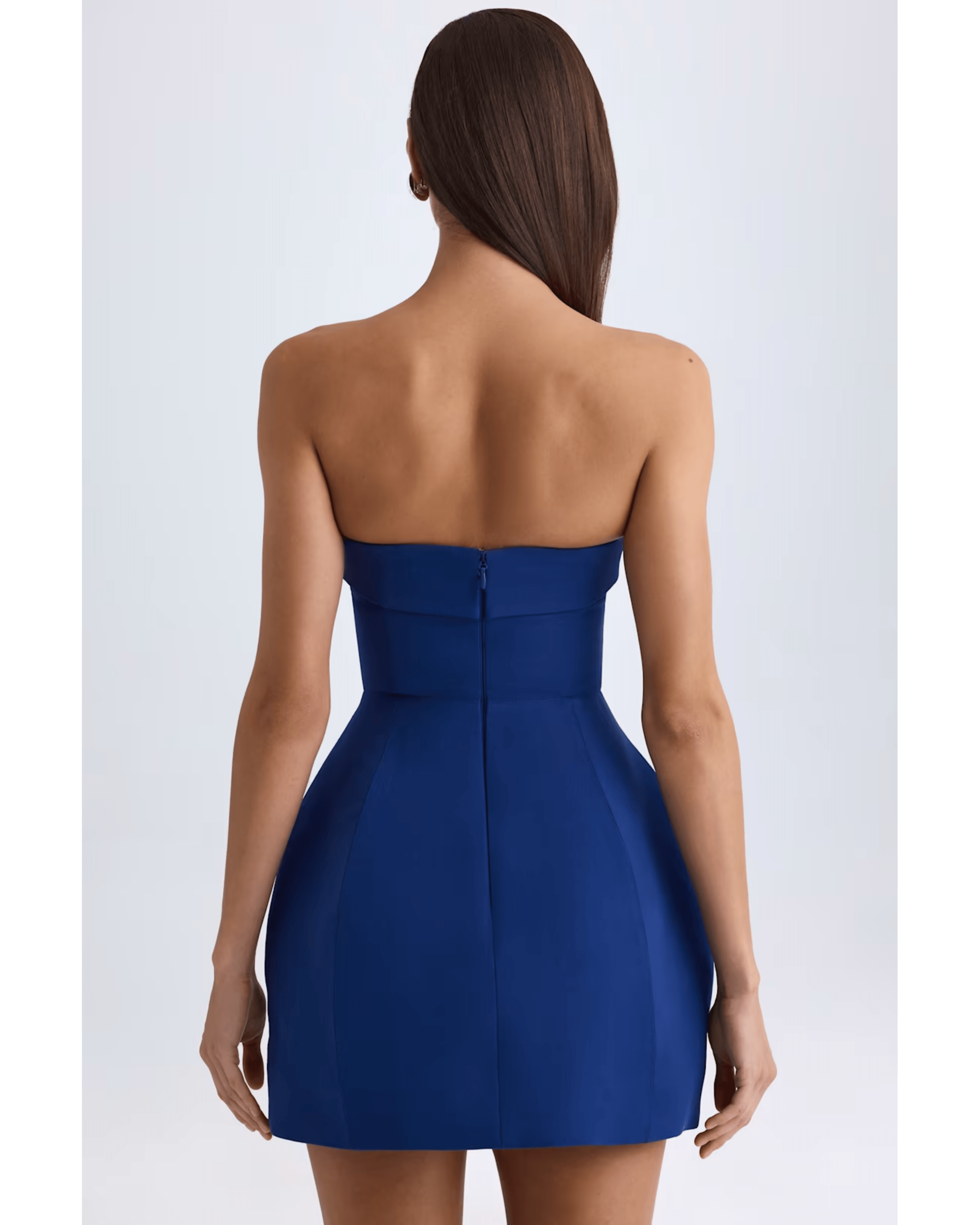 Taia Foldover-Neck Structured Tulip Mini Dress - Endless - UAE Rental and Resale for Women's Fashion