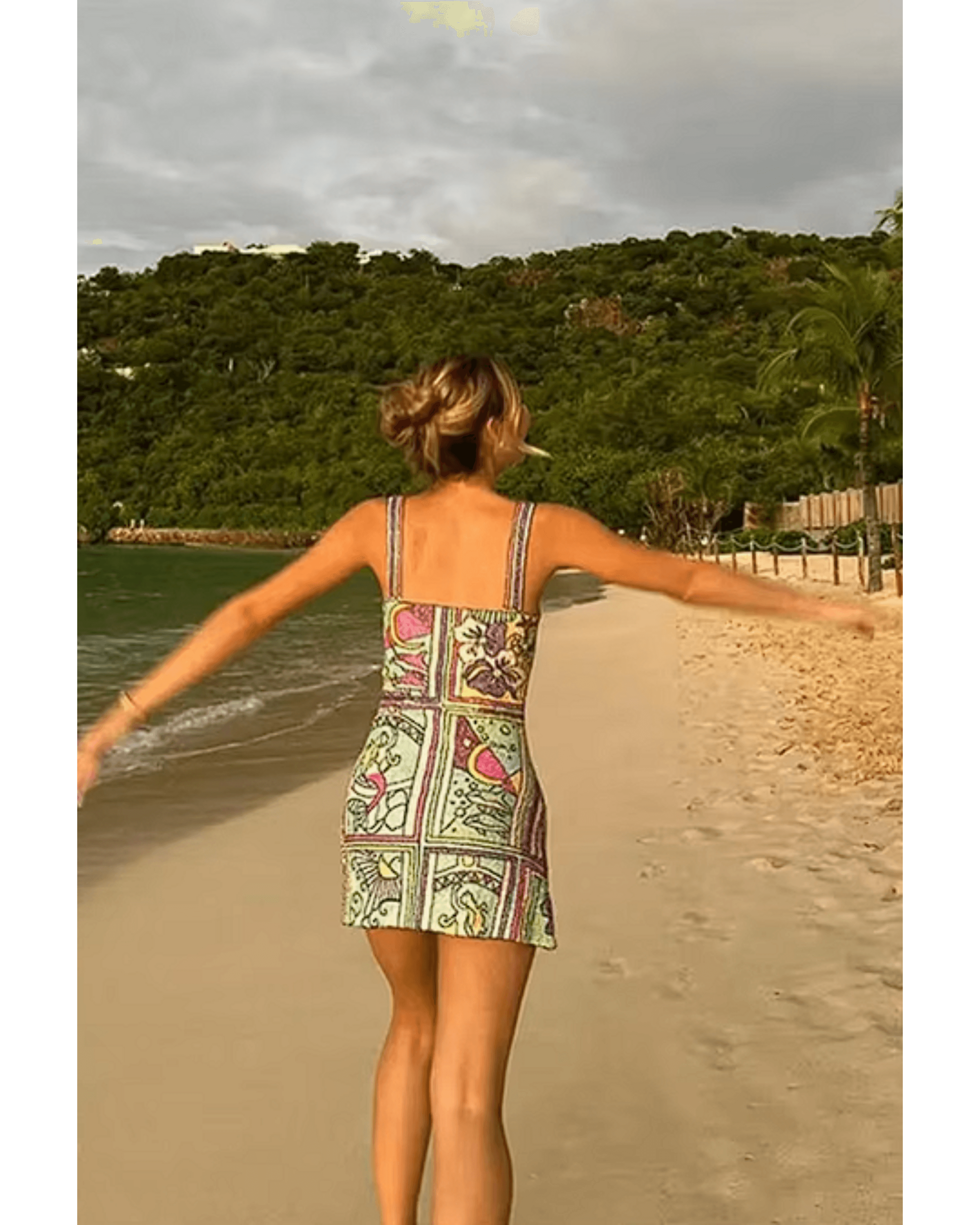 Talia Hand Beaded Multi-Coloured Crystal Party Dress - Endless - UAE Rental and Resale for Women's Fashion