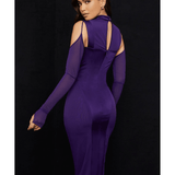 Talika Grape Corset Midi Dress - Endless - UAE Rental and Resale for Women's Fashion