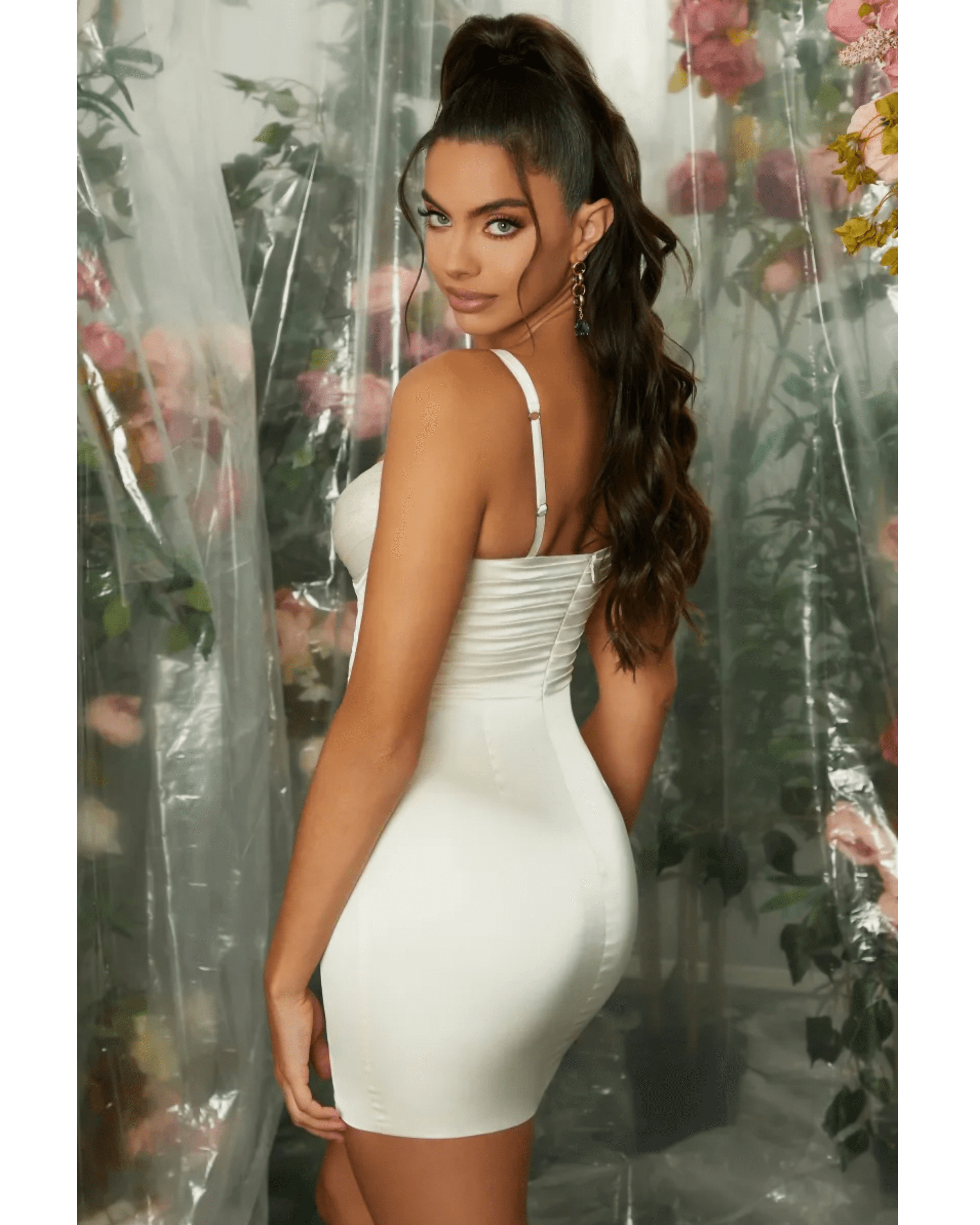 Teardrop Cup Pleated Mini Dress - Endless - UAE Rental and Resale for Women's Fashion