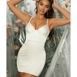 Teardrop Cup Pleated Mini Dress - Endless - UAE Rental and Resale for Women's Fashion