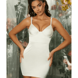 Teardrop Cup Pleated Mini Dress - Endless - UAE Rental and Resale for Women's Fashion