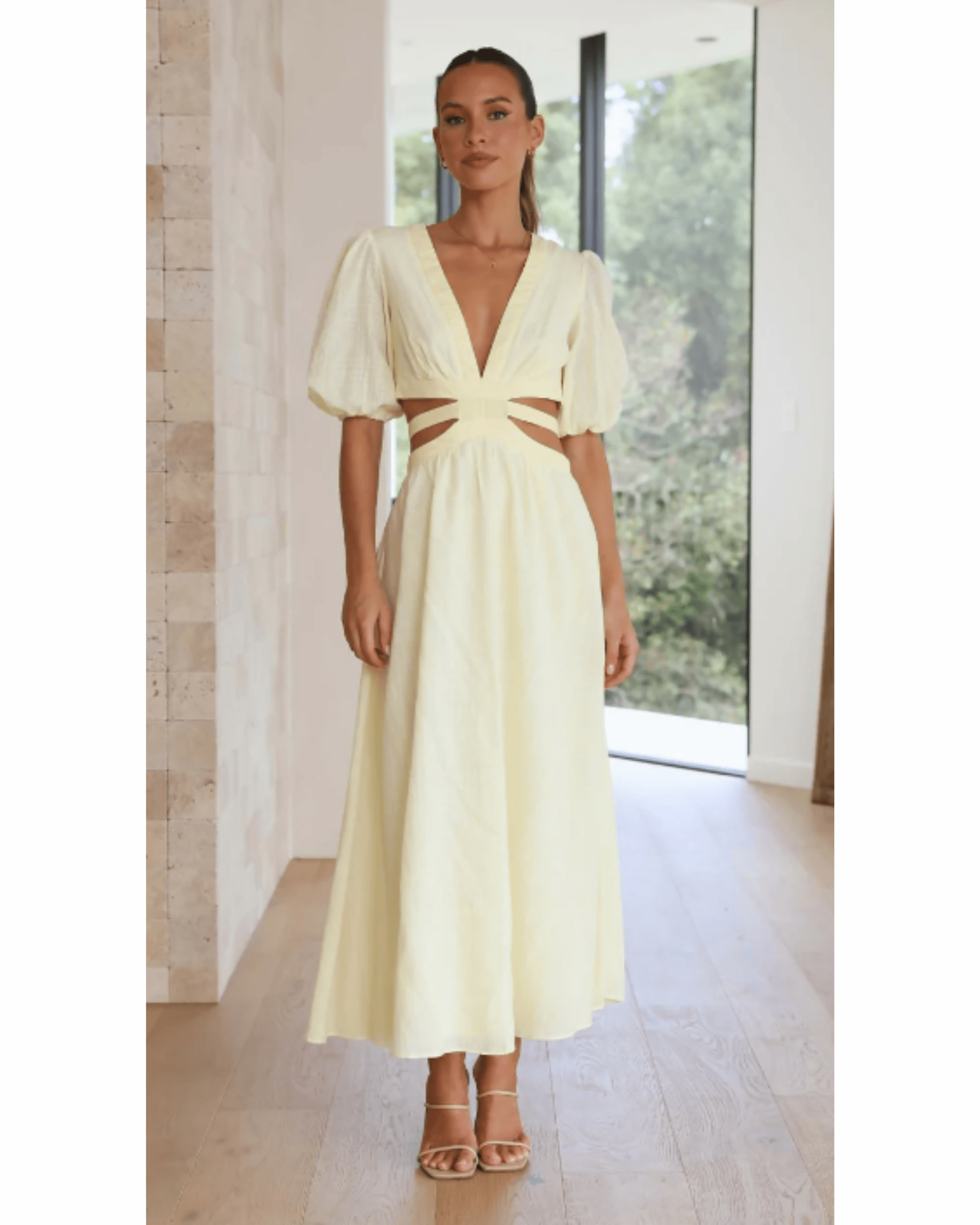 Temika Yellow Midi Dress - Endless - UAE Rental and Resale for Women's Fashion
