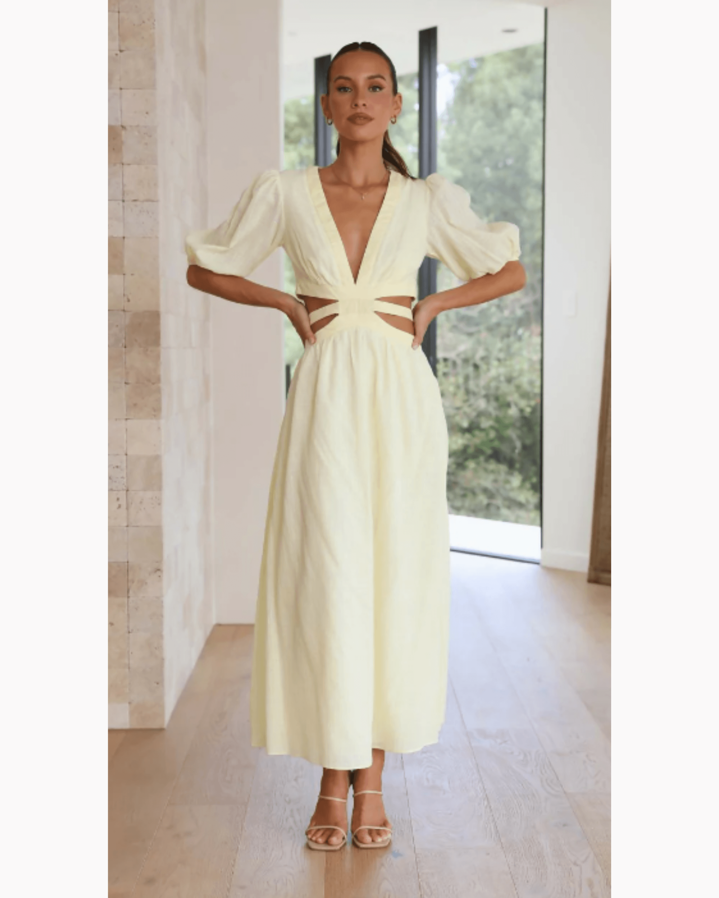 Temika Yellow Midi Dress - Endless - UAE Rental and Resale for Women's Fashion