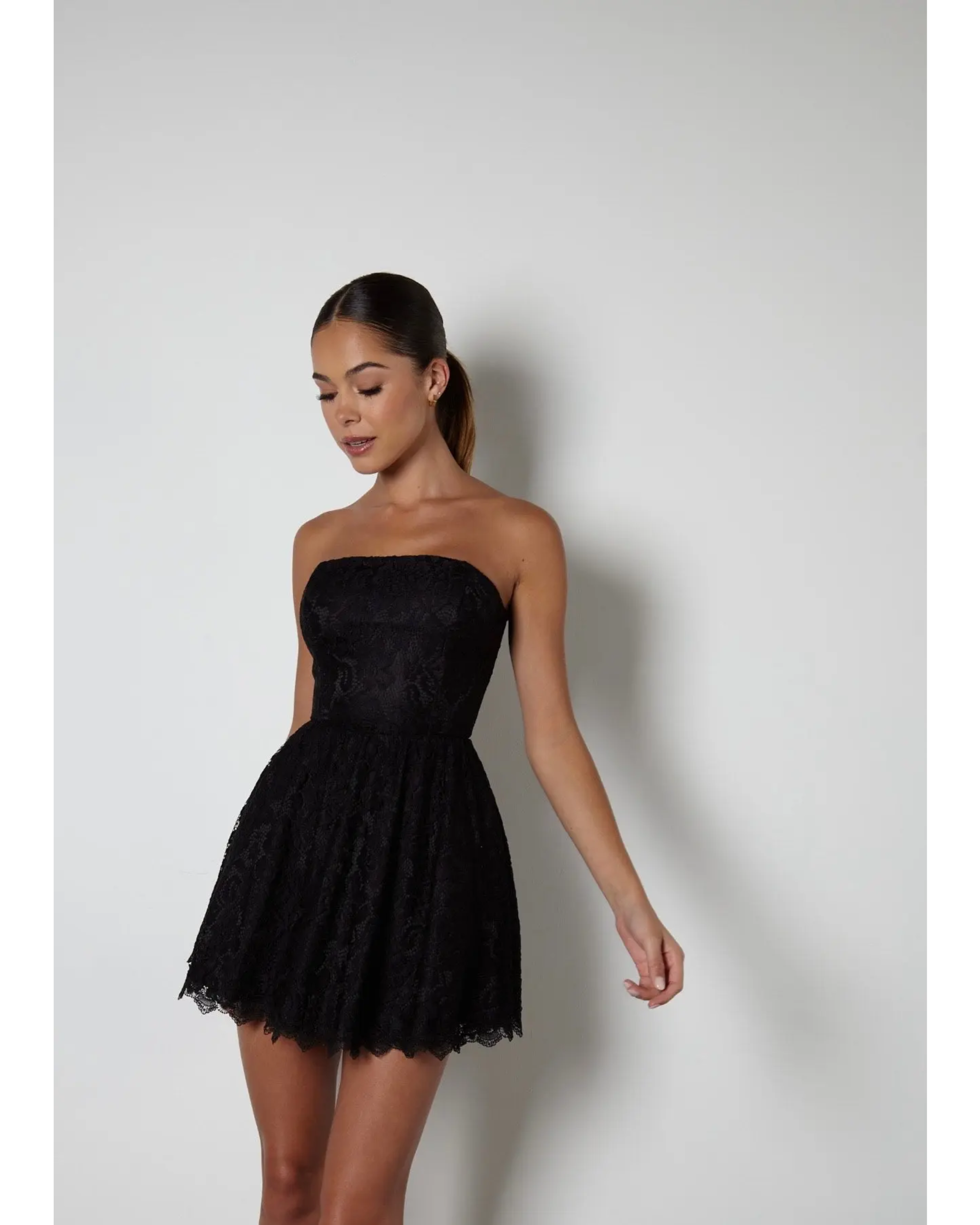 The Lux Lace Mini Dress - Endless - UAE Rental and Resale for Women's Fashion