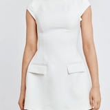 The Ultimate Muse Cap Sleeve Mini Dress in White - Endless - UAE Rental and Resale for Women's Fashion