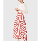 Tiered Stripe Maxi Skirt - Endless - UAE Rental and Resale for Women's Fashion