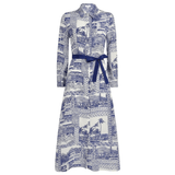 Toile De Jouy Shirt Dress - Endless - UAE Rental and Resale for Women's Fashion