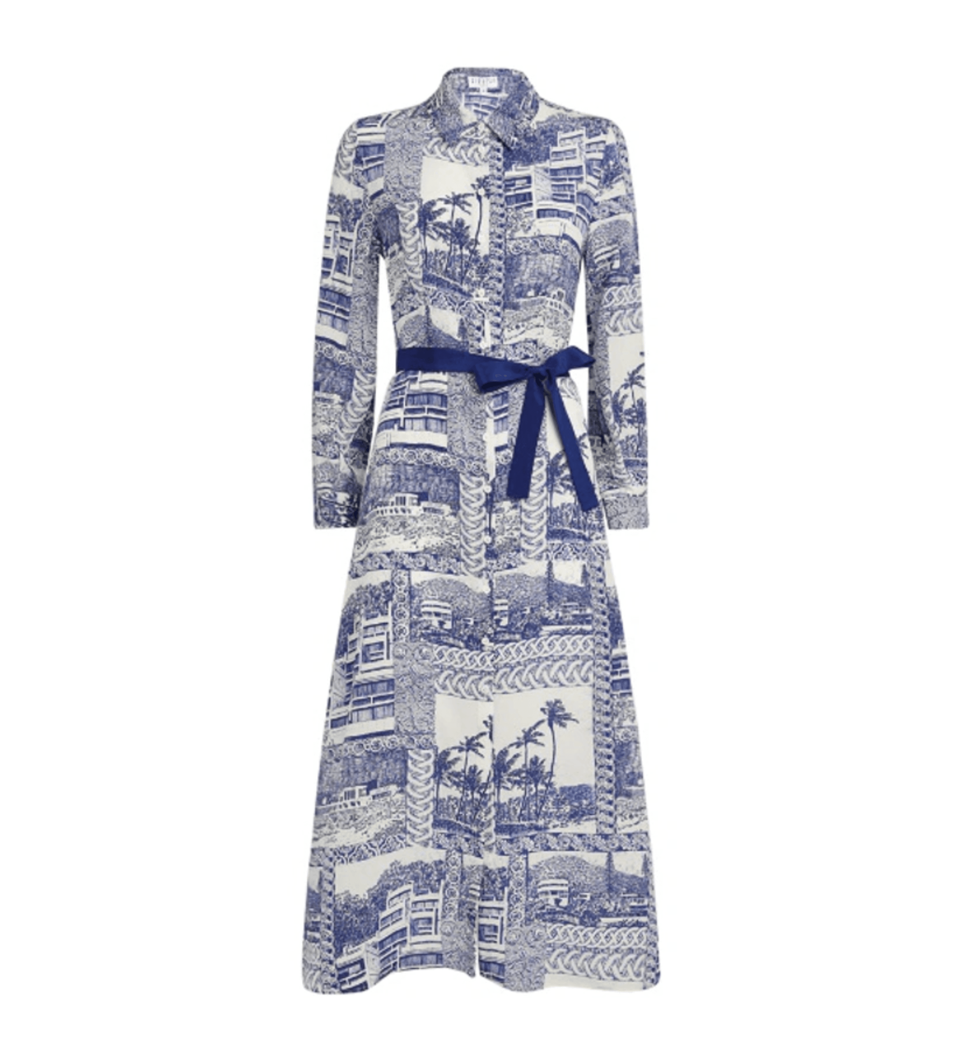 Toile De Jouy Shirt Dress - Endless - UAE Rental and Resale for Women's Fashion