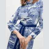 Toile De Jouy Shirt Dress - Endless - UAE Rental and Resale for Women's Fashion