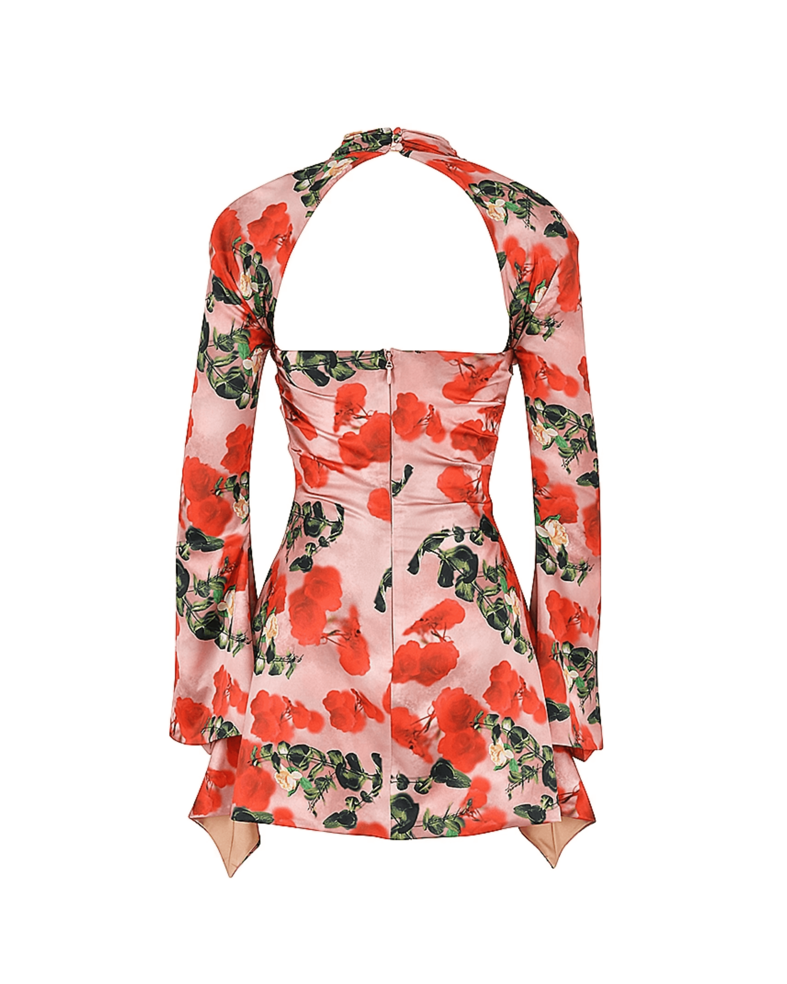 Toira Rose Print Draped Corset Dress - Endless - UAE Rental and Resale for Women's Fashion