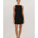 Tommy Black Linen Mini Dress - Endless - UAE Rental and Resale for Women's Fashion