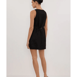 Tommy Black Linen Mini Dress - Endless - UAE Rental and Resale for Women's Fashion