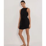 Tommy Black Linen Mini Dress - Endless - UAE Rental and Resale for Women's Fashion