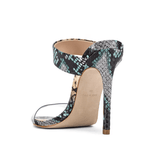 Transparent Strap Heeled Mules - Endless - UAE Rental and Resale for Women's Fashion