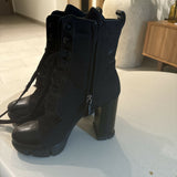 Triangle-Logo 110mm Boots - Endless - UAE Rental and Resale for Women's Fashion