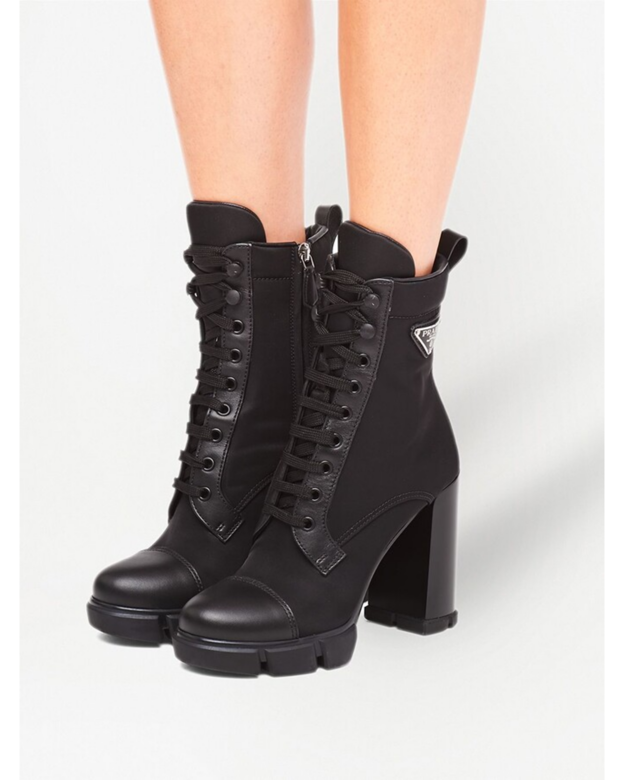 Triangle-Logo 110mm Boots - Endless - UAE Rental and Resale for Women's Fashion