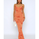 Trust Issues Maxi Dress Orange - Endless - UAE Rental and Resale for Women's Fashion