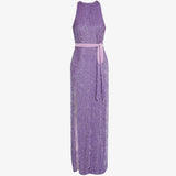 Tzilly Belted Sequined Chiffon Maxi Dress - Endless - UAE Rental and Resale for Women's Fashion