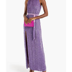 Tzilly Belted Sequined Chiffon Maxi Dress - Endless - UAE Rental and Resale for Women's Fashion