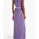 Tzilly Belted Sequined Chiffon Maxi Dress - Endless - UAE Rental and Resale for Women's Fashion
