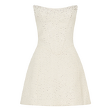 Lorrie Tweed Corset Mini Dress