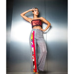Ubicko Stripped Sequin Pants - Endless - UAE Rental and Resale for Women's Fashion