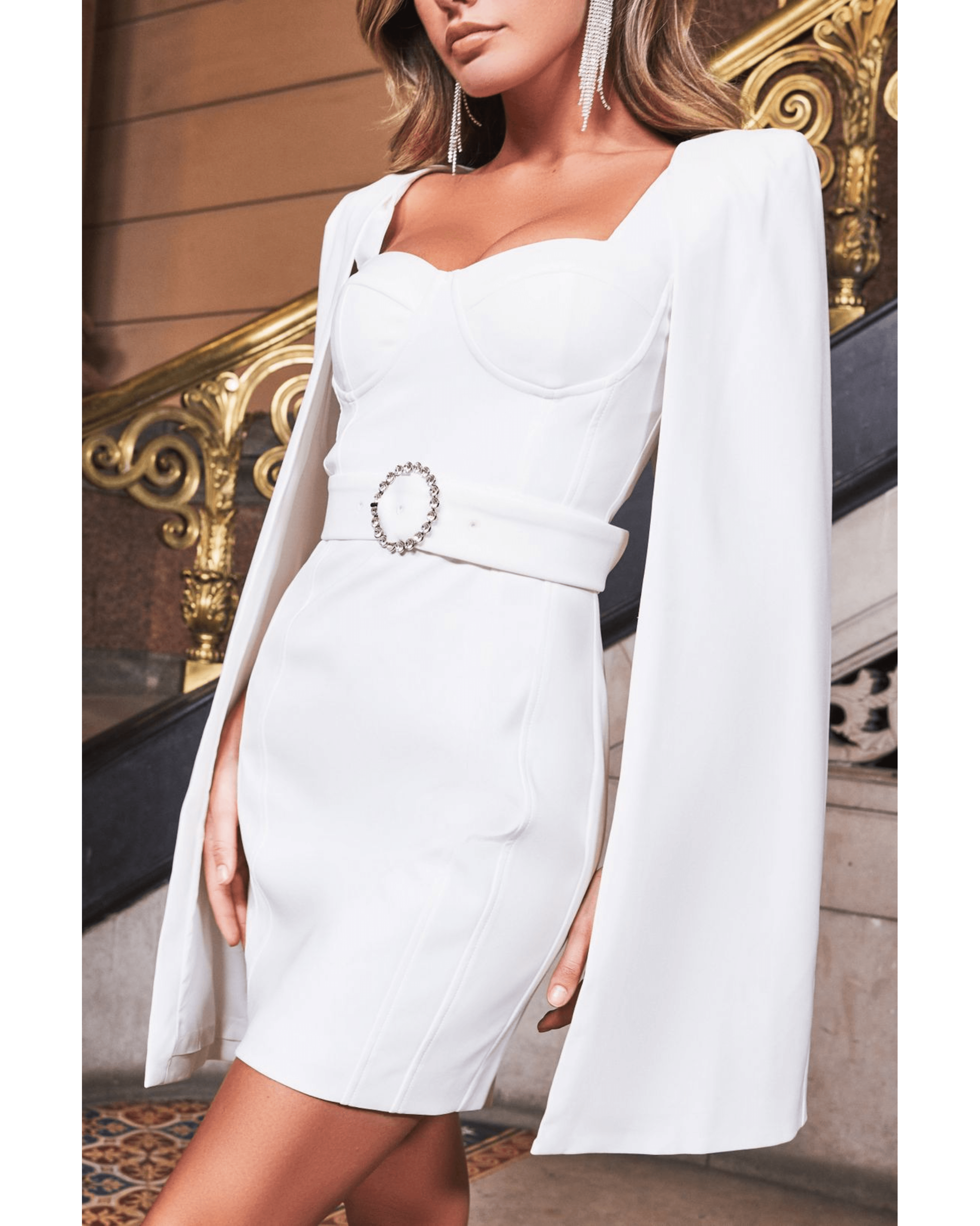 Underwired Cape Mini Dress - Endless - UAE Rental and Resale for Women's Fashion