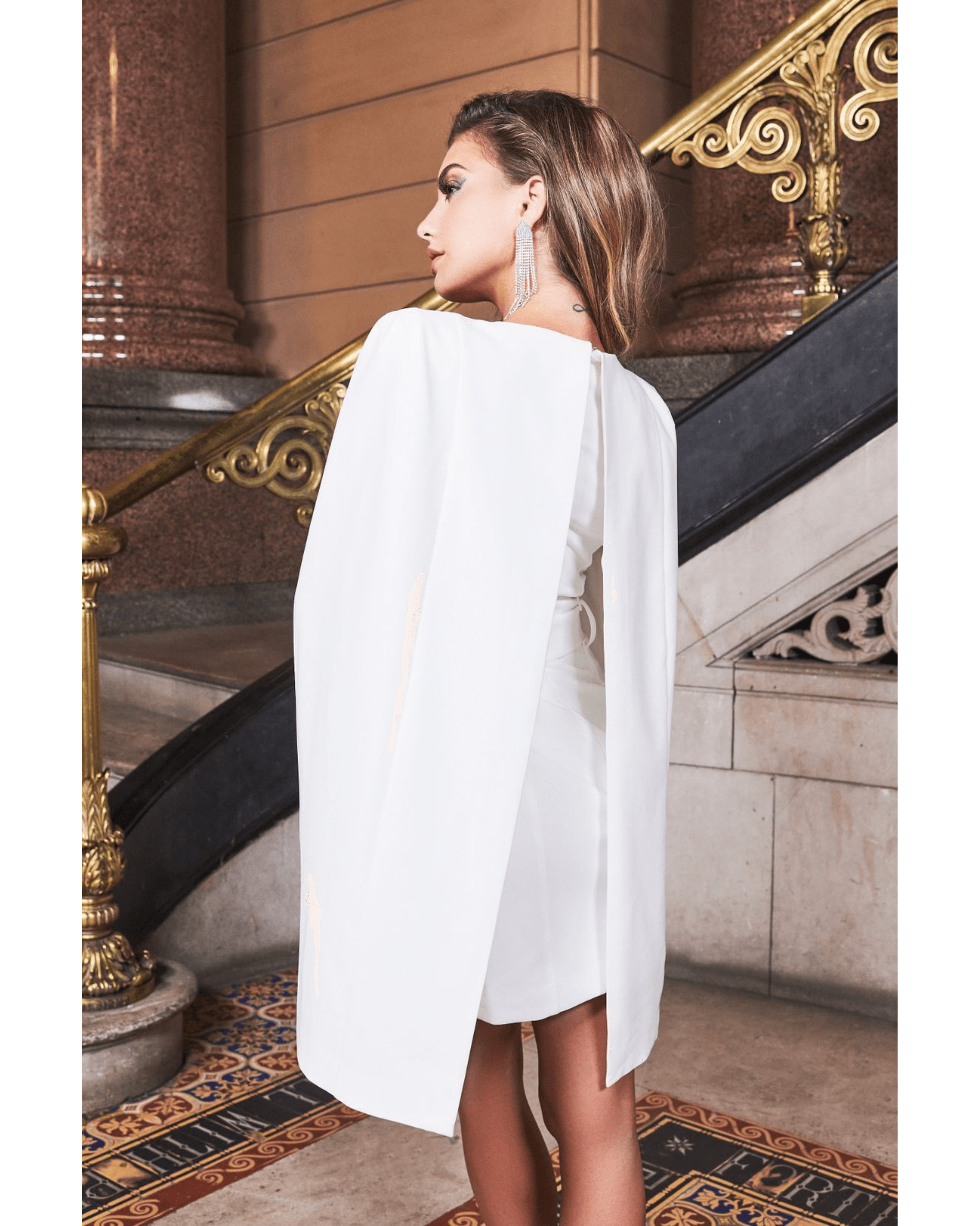 Underwired Cape Mini Dress - Endless - UAE Rental and Resale for Women's Fashion
