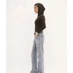 Urban Drape Hooded Long-Sleeve Top - Endless - UAE Rental and Resale for Women's Fashion