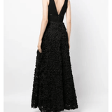 V-neck Embroidered Maxi Dress - Endless - UAE Rental and Resale for Women's Fashion