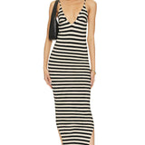 Phoebe Maxi Dress in Black & White