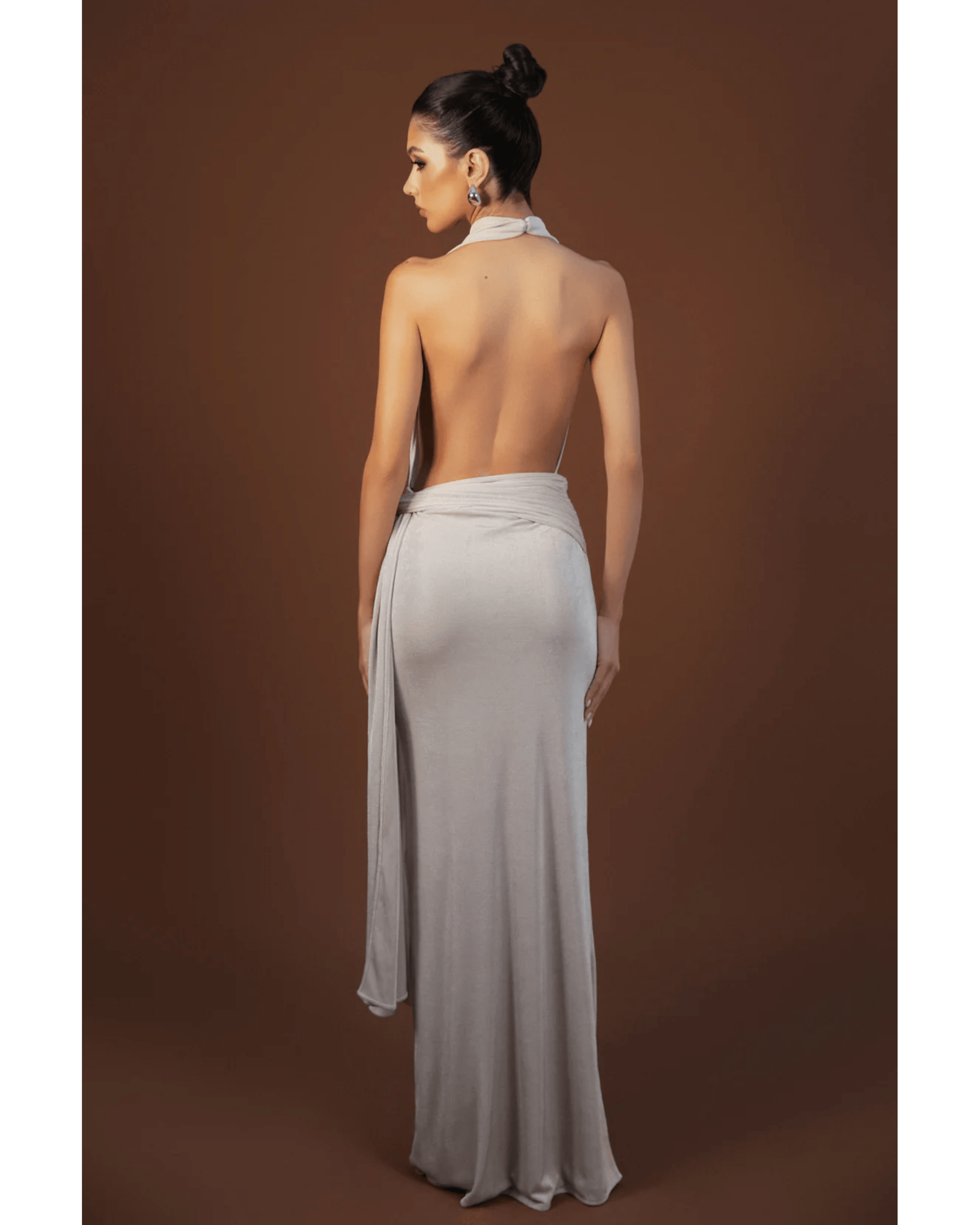 Valeria Gown - Stone - Endless - UAE Rental and Resale for Women's Fashion